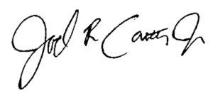 Joel Carter Signature