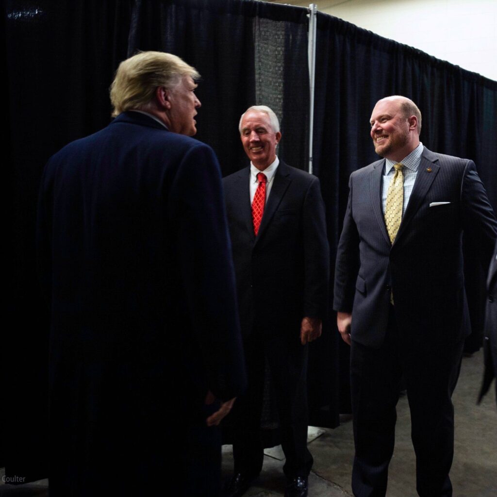 Joel Carter with President Trump